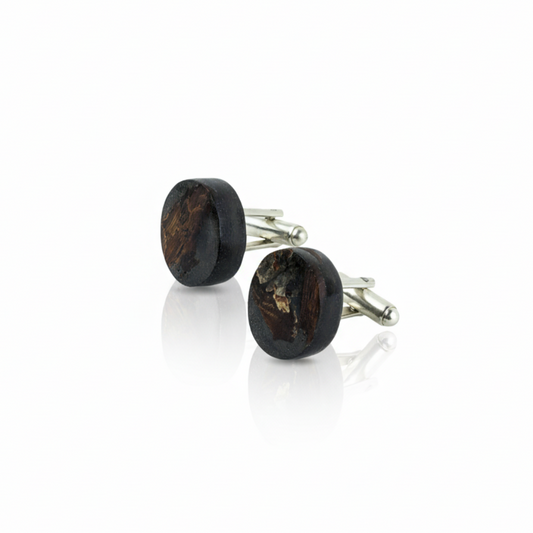 Coal black cufflinks