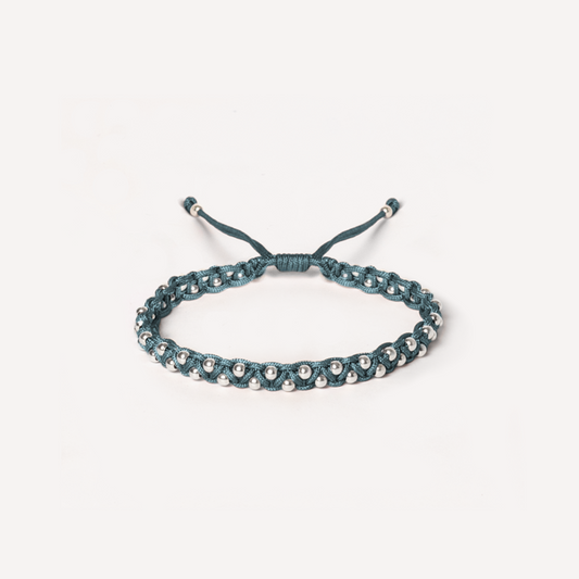 ADORE YOU 925 silver beads bracelet in Angel Blue colos