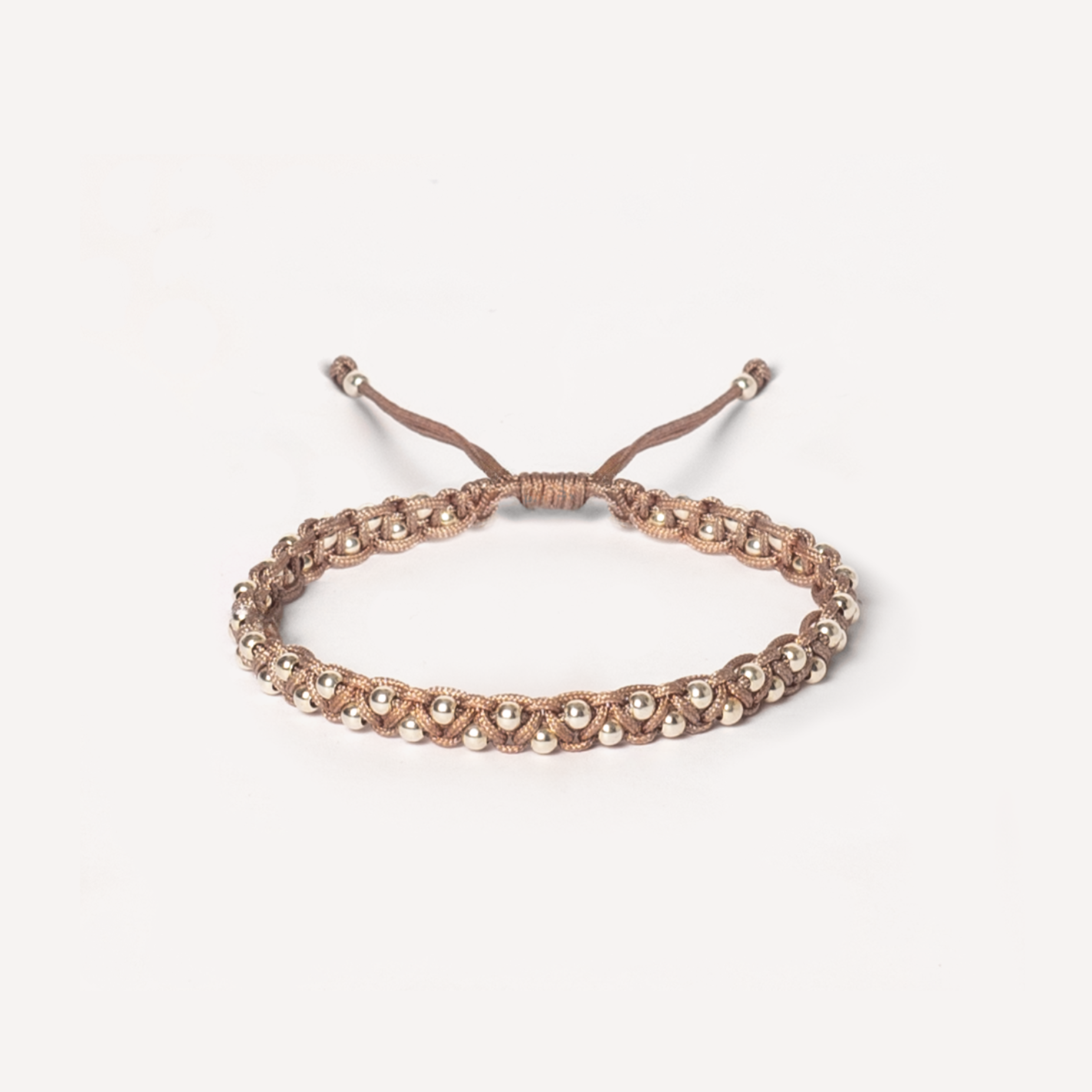 ADORE YOU 925 silver beads bracelet in Rose Bisque color