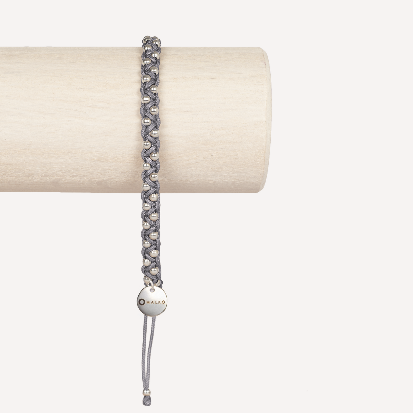ADORE YOU 925 silver beads bracelet in Titanium color