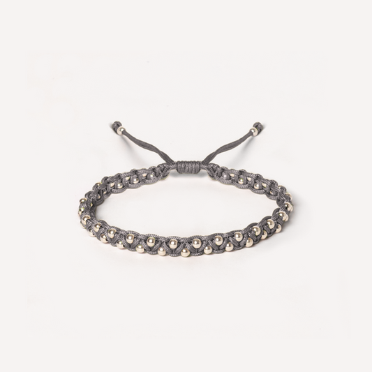 ADORE YOU 925 silver beads bracelet in Titanium color