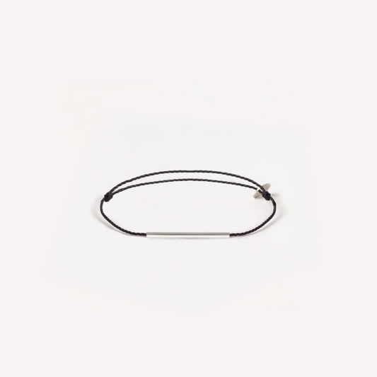 STAY STRONG 925 silver tube adjustable bracelet