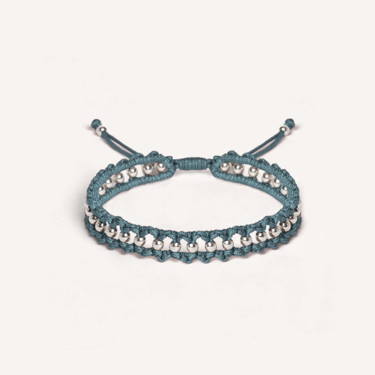 THANK YOU 925 silver beads bracelet in Angel Blue color