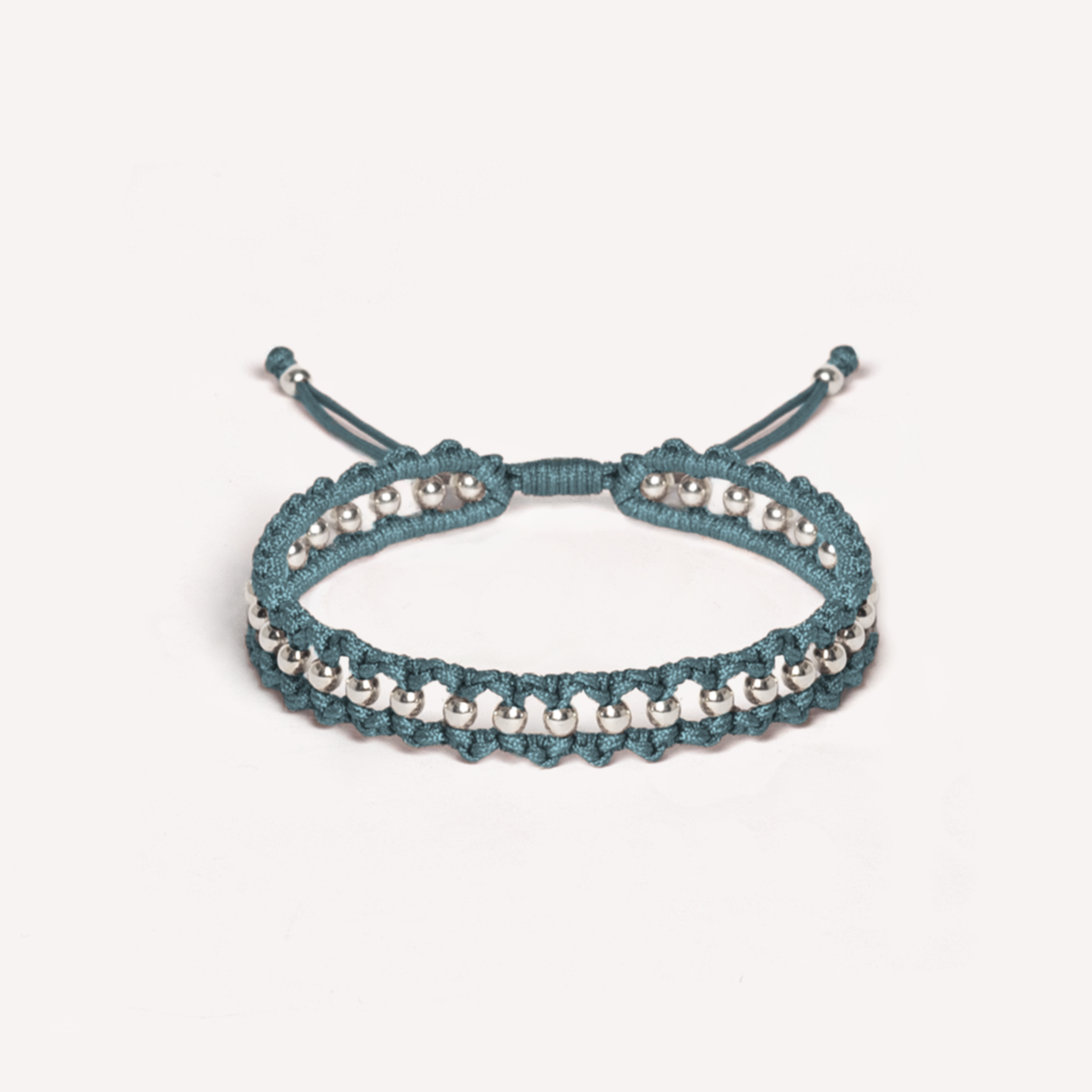 THANK YOU 925 silver beads bracelet in Angel Blue color