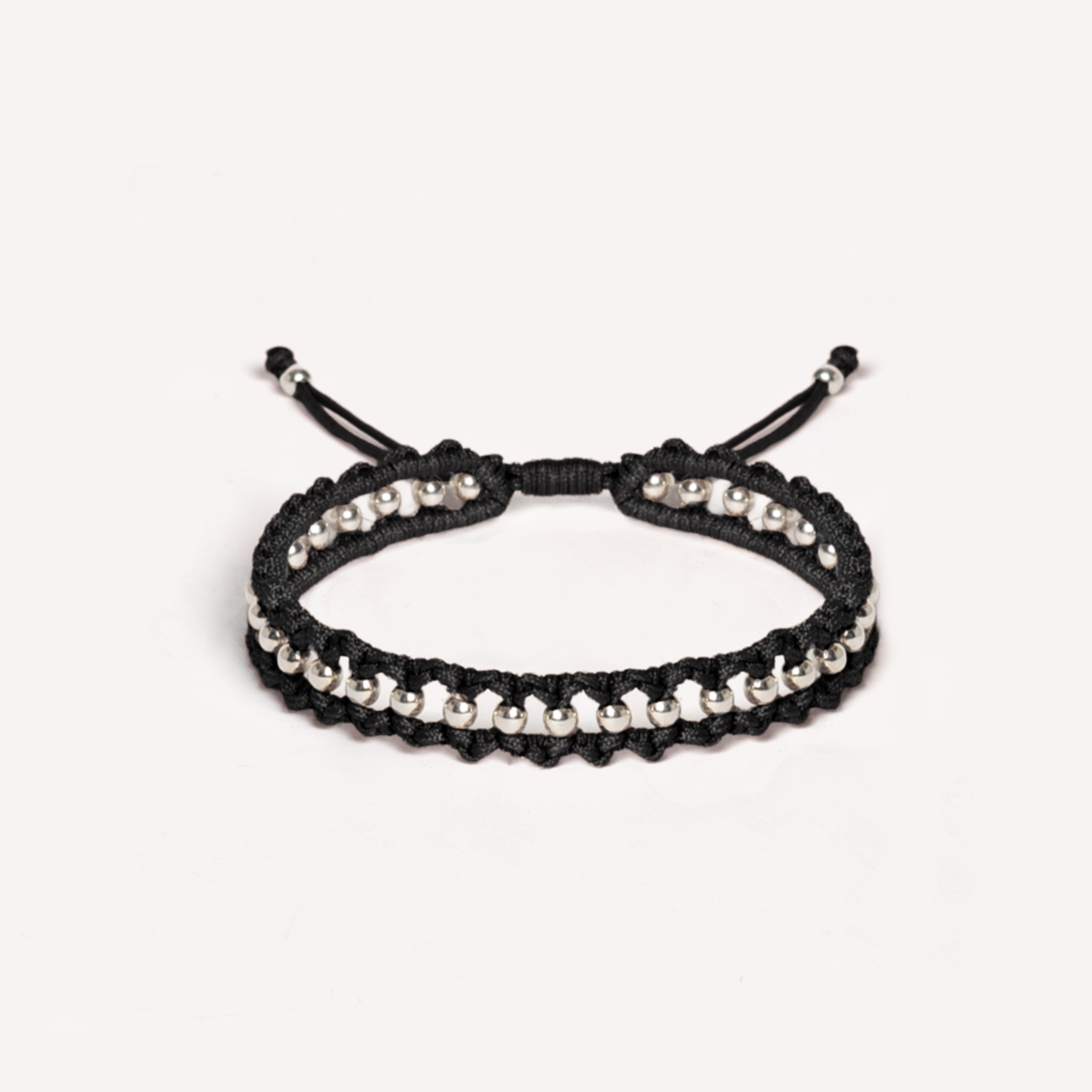 THANK YOU 925 silver beads bracelet in Black Beauty color