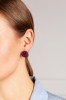 AMETHYST PURPLE CIRCLE earrings