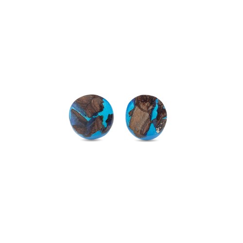 CLASSIC BLUE CIRCLE earrings