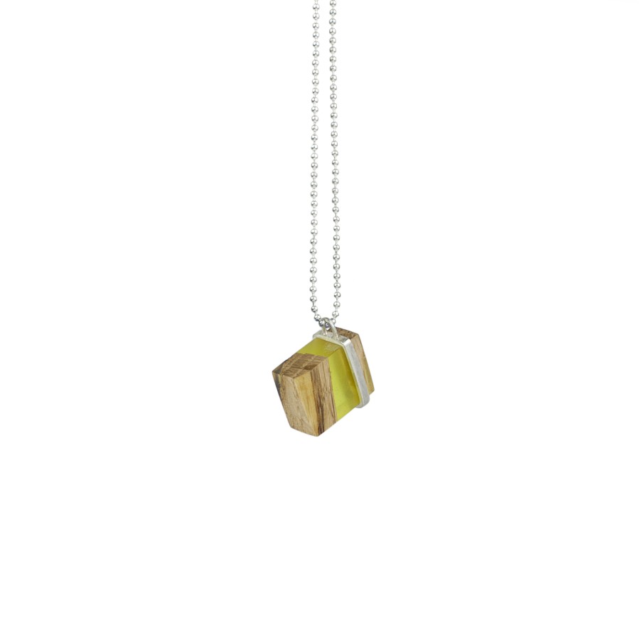 CUBE yellow necklace